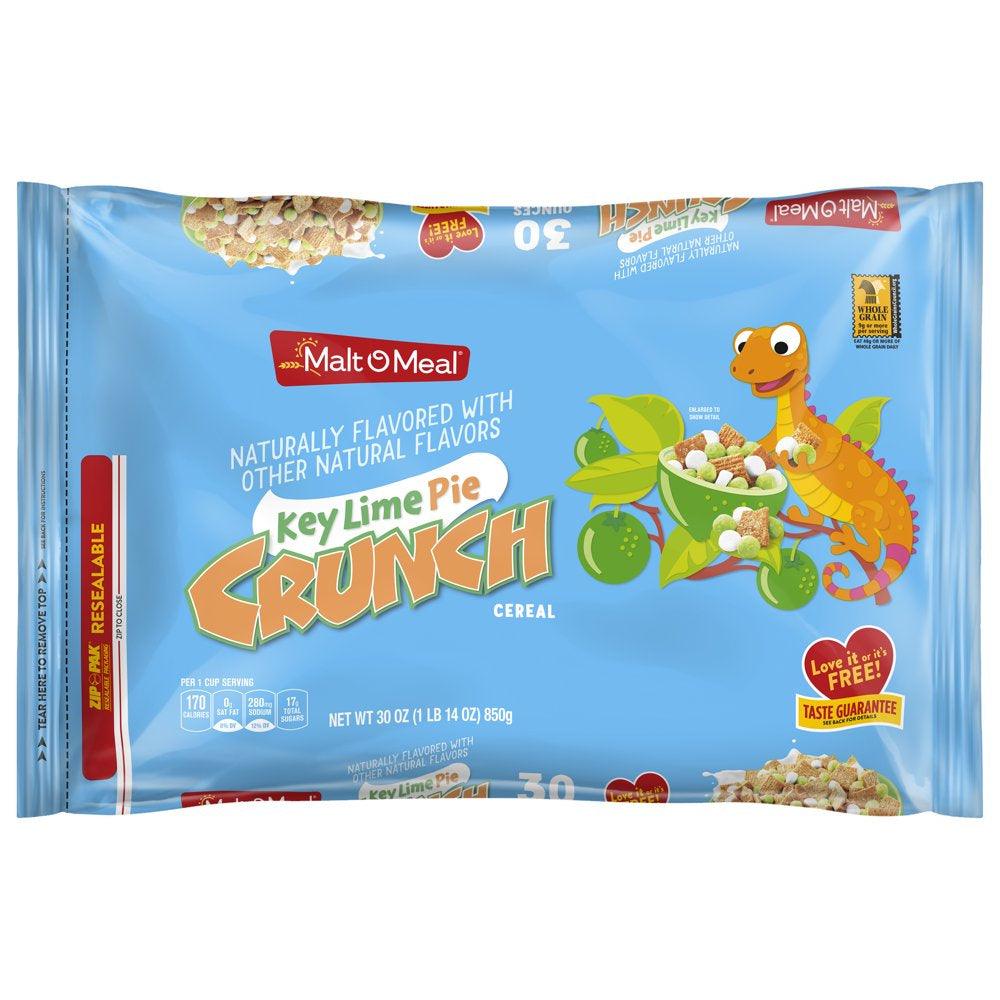 Key Lime Pie Crunch Breakfast Cereal, Limited Edition, 30 OZ Resealable Cereal Bag