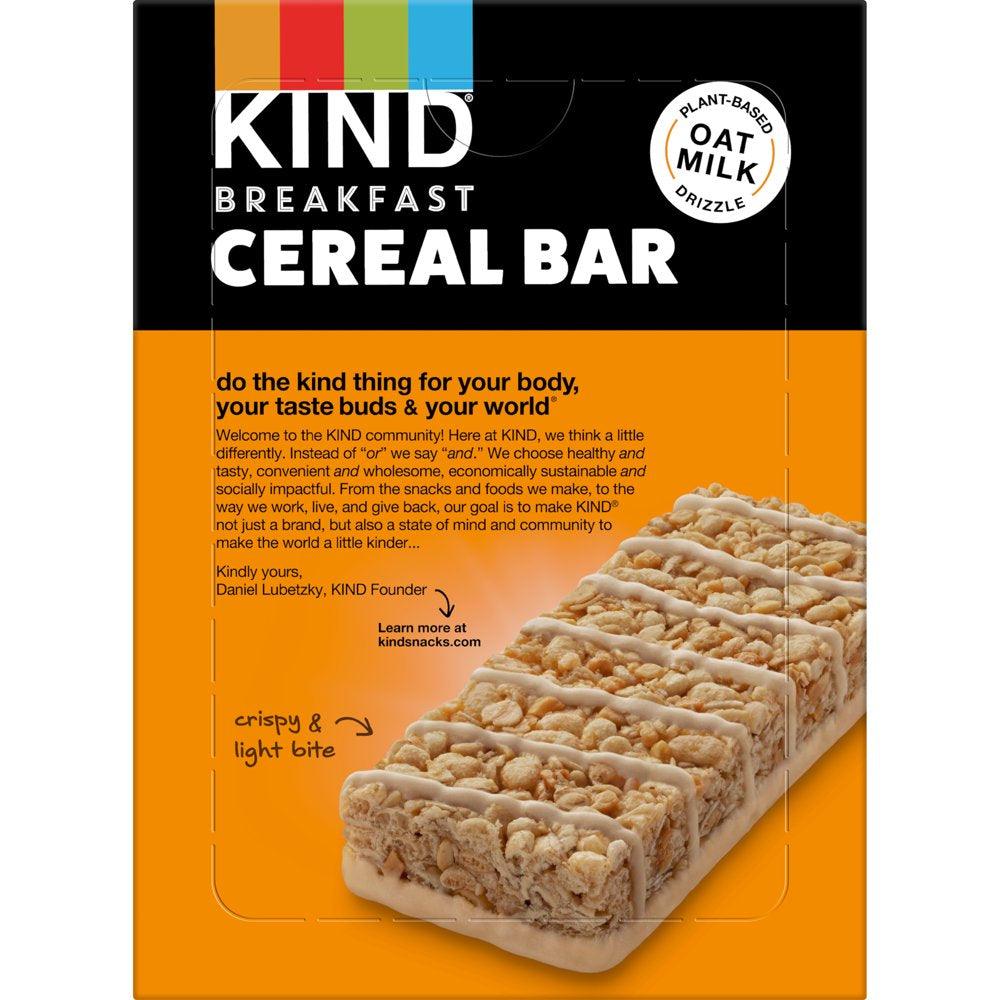 KIND Breakfast Cereal Bars, Gluten Free Snacks, Peanut Butter, 9.3Oz Box (6 Bars)