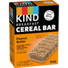 KIND Breakfast Cereal Bars, Gluten Free Snacks, Peanut Butter, 9.3Oz Box (6 Bars)