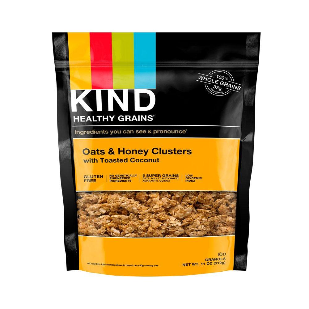 KIND Healthy Grains Clusters, Oats & Honey with Cocunut, 11 Oz, 1 Bag