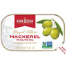 King Oscar Skinless & Boneless Mackerel Fillets in Olive Oil, 4.05 Oz Can