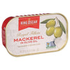 King Oscar Skinless & Boneless Mackerel Fillets in Olive Oil, 4.05 Oz Can