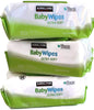 Baby Wipes, Ultra-Soft, Unscented, 100 Count Wipes Pack of 6