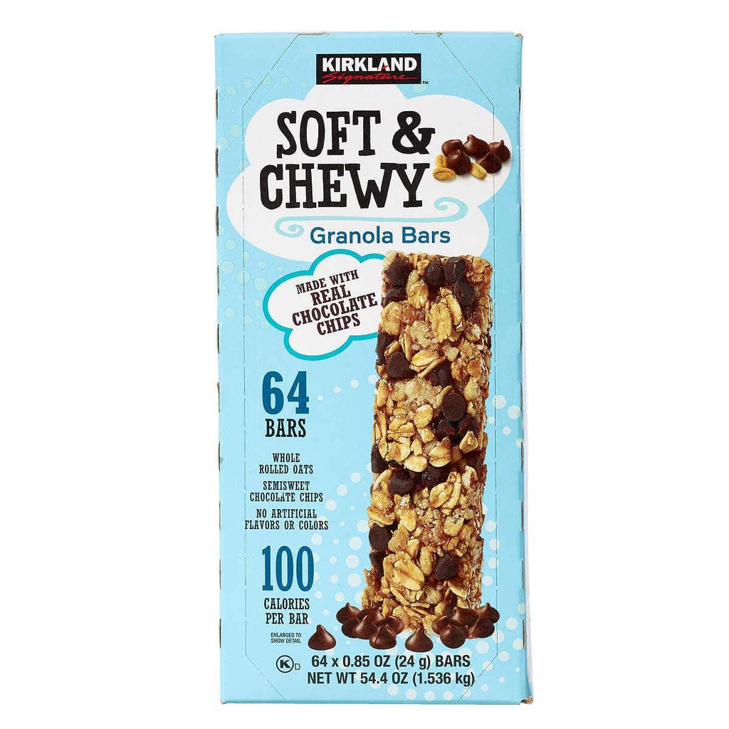 Bulk Snack Bars (Kirkland, Soft & Chewy Granola Bars, 64-Pack)