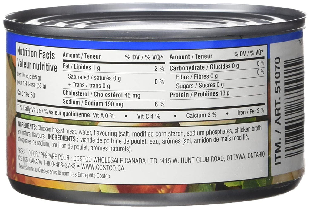 Chicken Breast, Packed in Water, Premium Chunk, 6 12.5-Ounce Cans