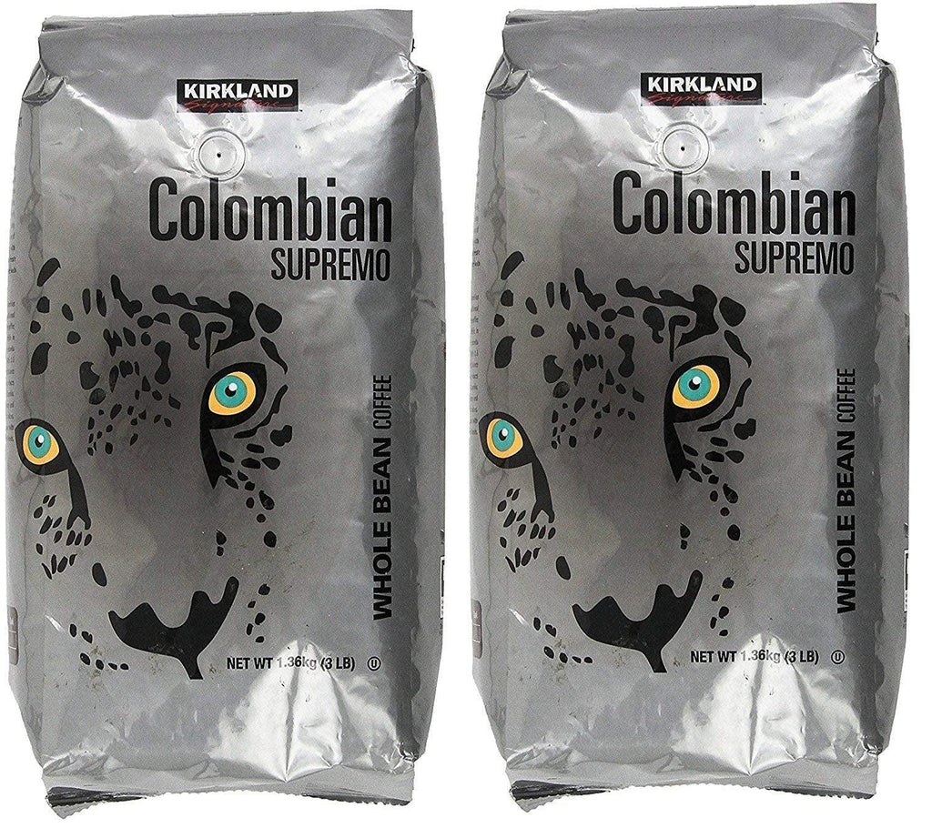 Colombian Supremo Whole Bean Coffee, 3 Pound (2 Pack)