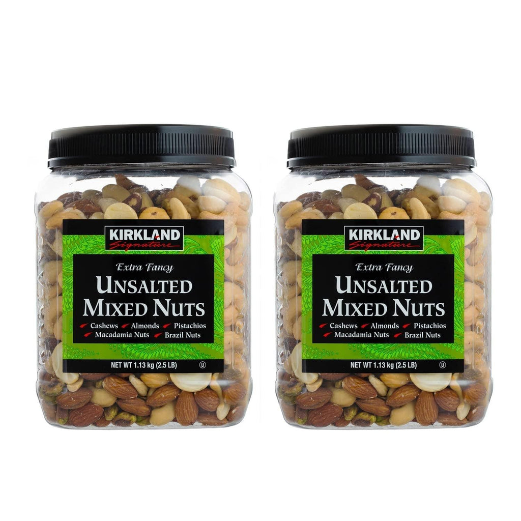 QNKDQK Extra Fancy Unsalted Mixed Nuts 2.5 (LB), 2 Pack of 40 Ounce, 99451458768