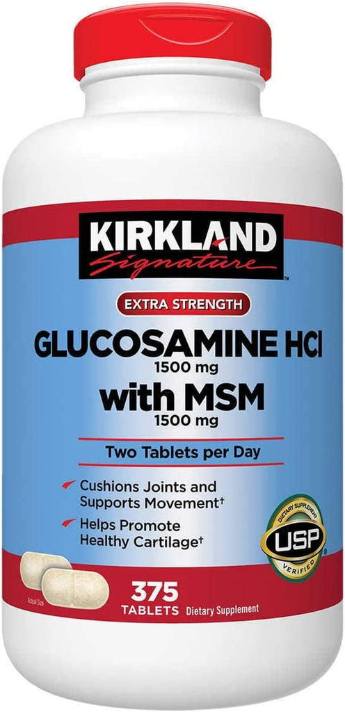 Extra Strength Glucosamine Extra Strength Hcl with MSM, 375 Tablets by Extra Strength Glucosamine Extra Strength Hcl with MSM