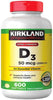 Maximum Strength Vitamin D3 2000 I.U. 600 Softgels, Bottle Personal Healthcare / Health Care