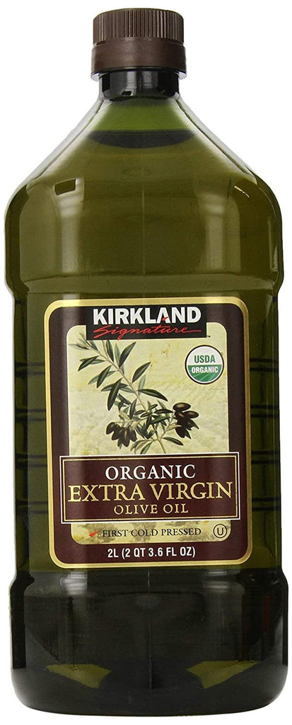 Organic Extra Virgin Olive Oil 2L (2QT 3.6 Fl. Oz), Set of 2