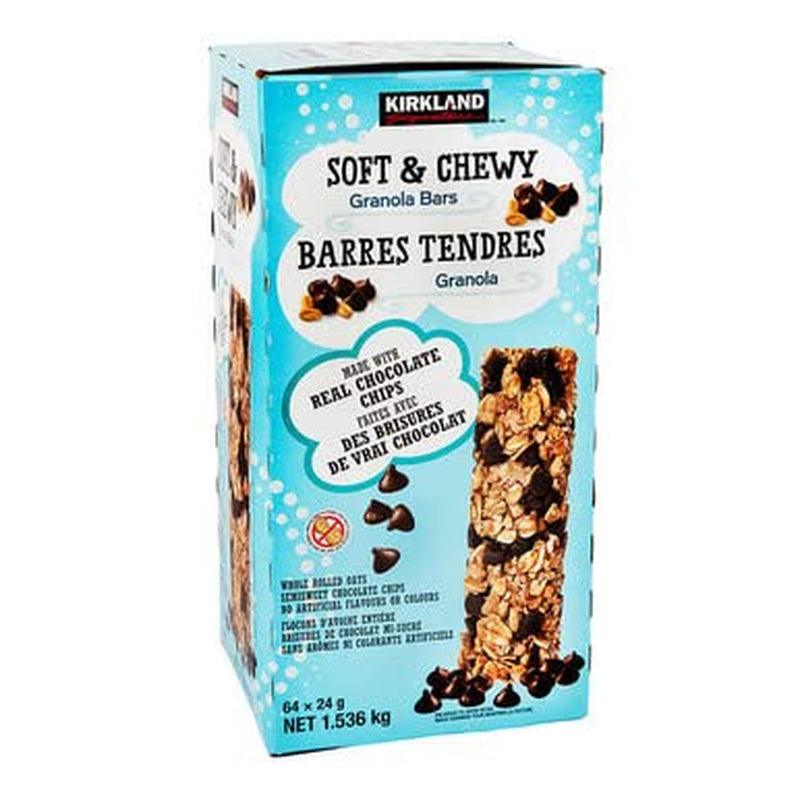 Kirkland Signature Soft & Chewy Granola Bars 64Ct 24G/0.84Oz, (Imported from Canada)