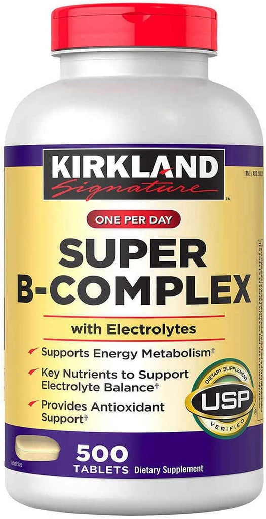 Super B-Complex (2-Pack) with Electrolytes (2 X 500 Tablets)