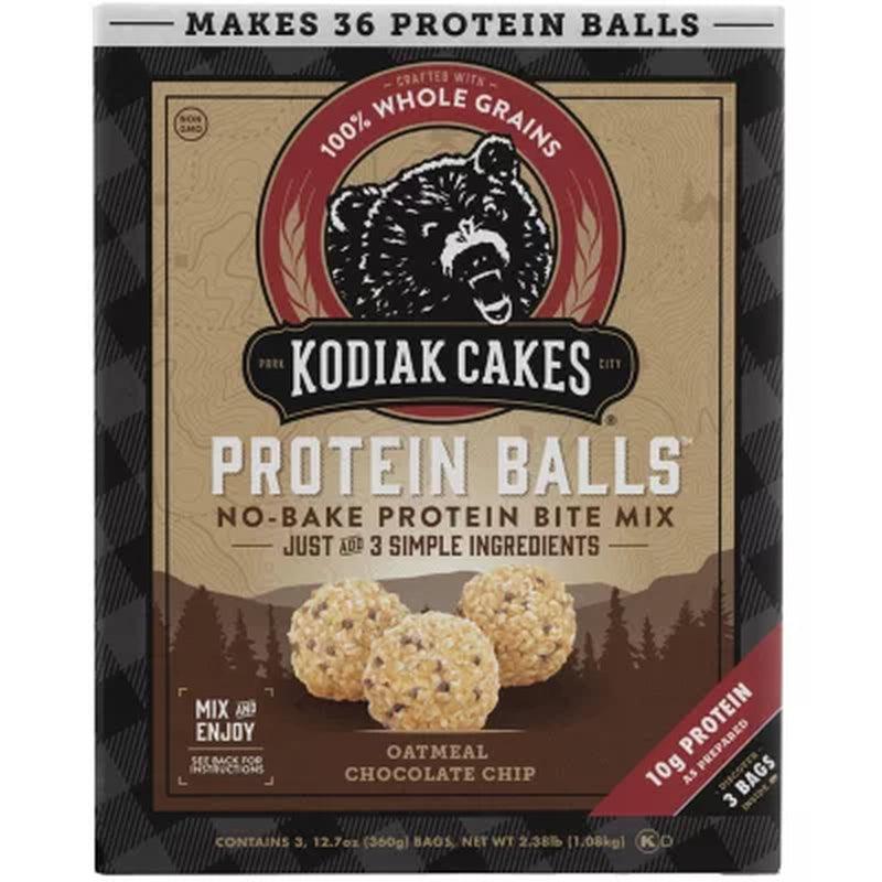 Kodiak Cakes Protein Balls, Oatmeal Chocolate Chip (12.7 Oz., 3 Pk.)