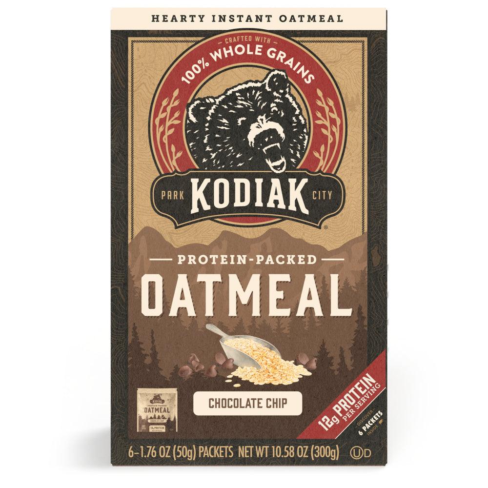 Kodiak Protein-Packed Chocolate Chip Instant Oatmeal, 1.76 Oz, 6 Packets