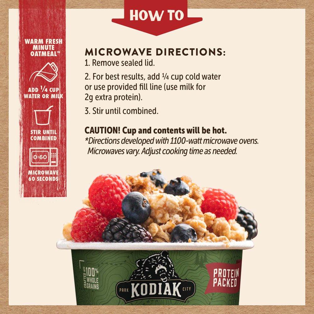 Kodiak Protein-Packed Maple and Brown Sugar Instant Oatmeal Cup, 2.12 Oz