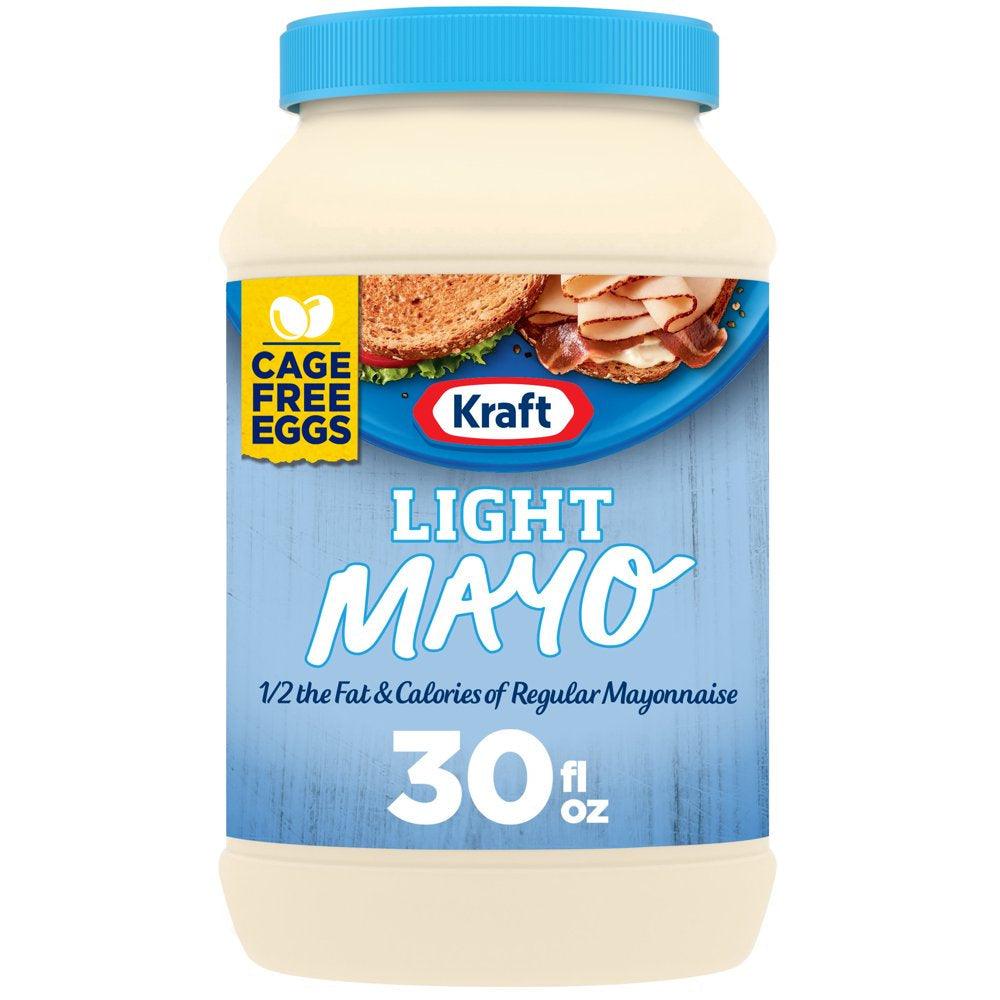 Kraft Light Mayo with 1/2 the Fat & Calories of Regular Mayonnaise, 30 Fl Oz Jar