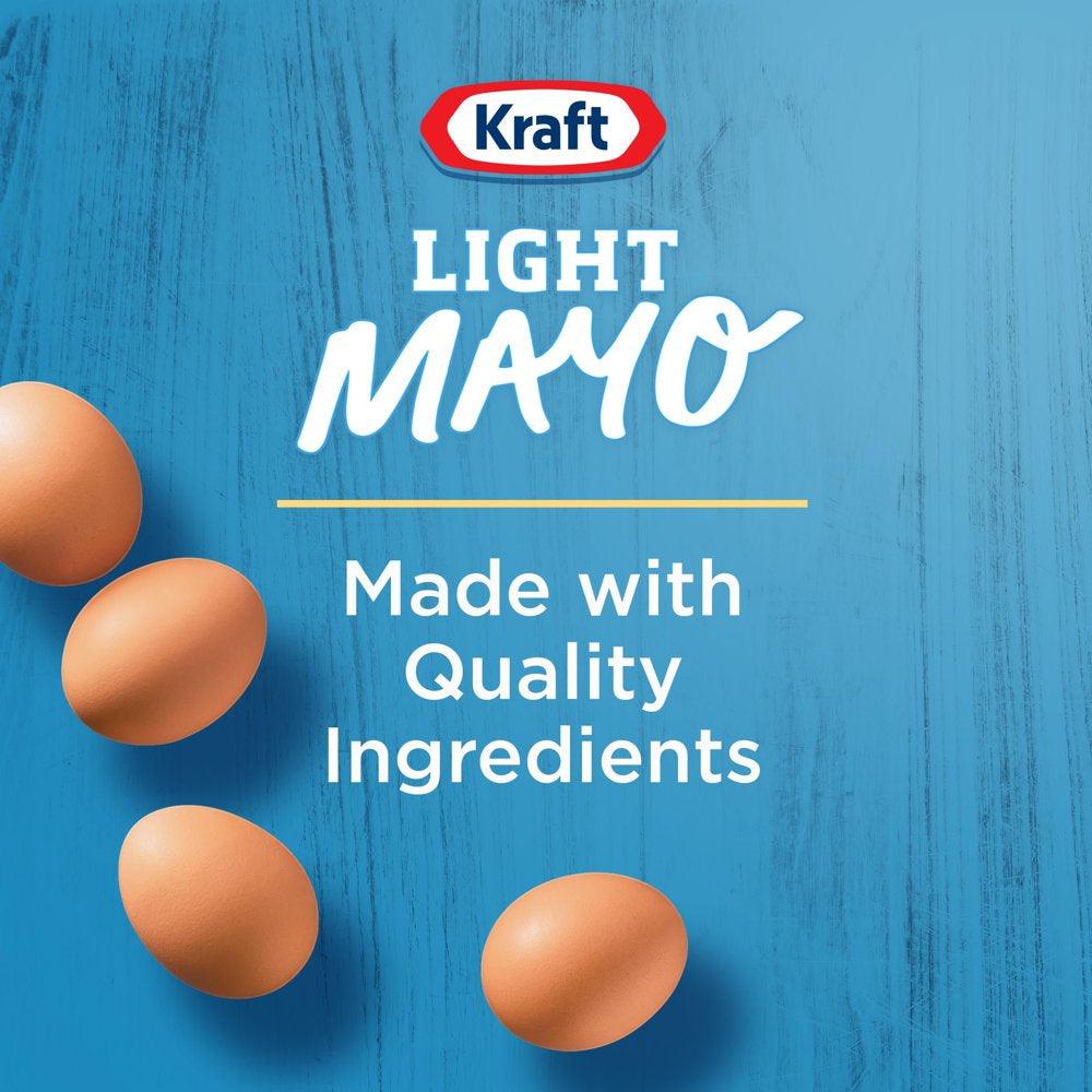 Kraft Light Mayo with 1/2 the Fat & Calories of Regular Mayonnaise, 30 Fl Oz Jar