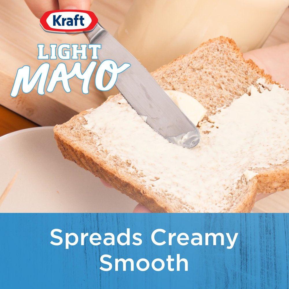 Kraft Light Mayo with 1/2 the Fat & Calories of Regular Mayonnaise, 30 Fl Oz Jar