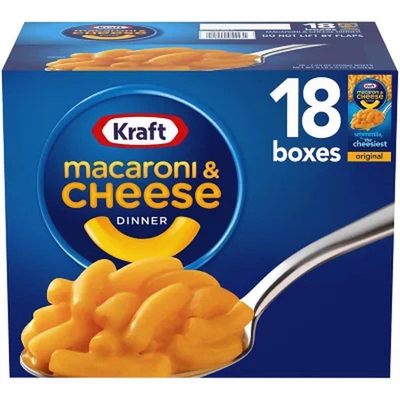 Kraft Original Macaroni and Cheese Dinner (7.25 Oz., 18 Pk.)