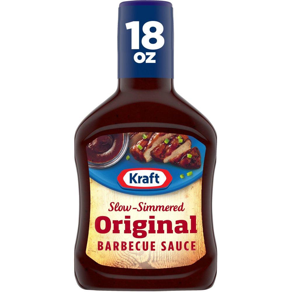 Kraft Original Slow-Simmered Barbecue BBQ Sauce, 18 Oz Bottle