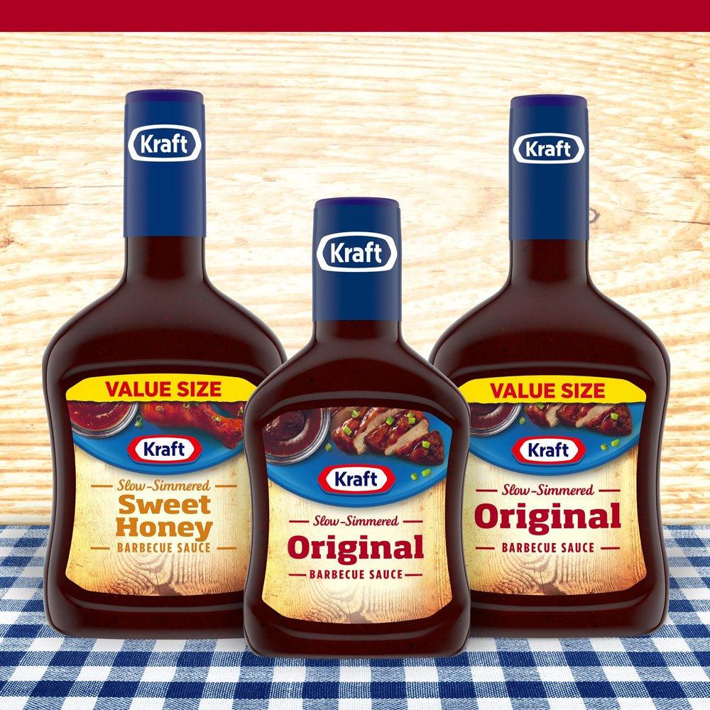 Kraft Original Slow-Simmered Barbecue BBQ Sauce, 18 Oz Bottle