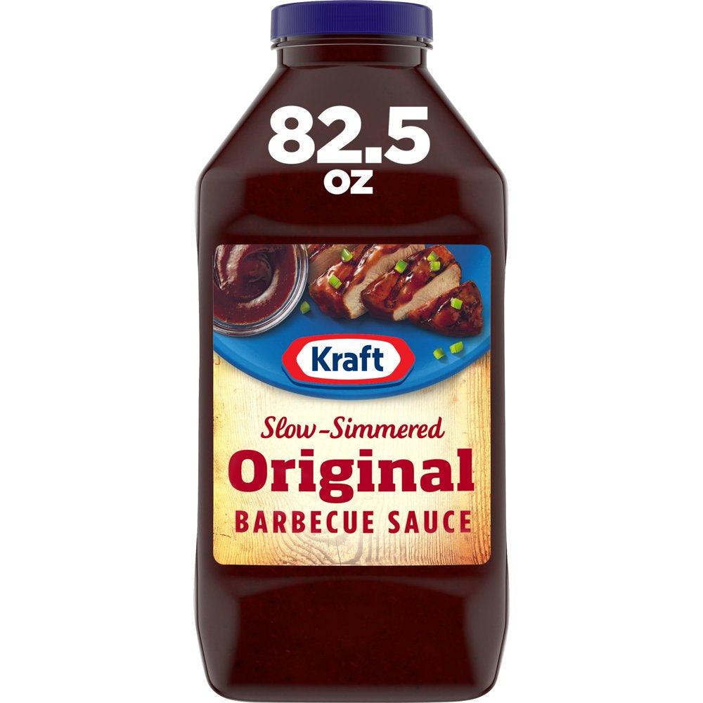 Kraft Original Slow-Simmered Barbecue BBQ Sauce, 82.5 Oz Bottle