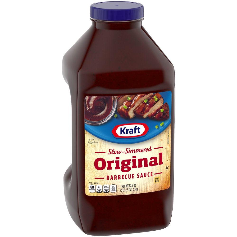 Kraft Original Slow-Simmered Barbecue BBQ Sauce, 82.5 Oz Bottle