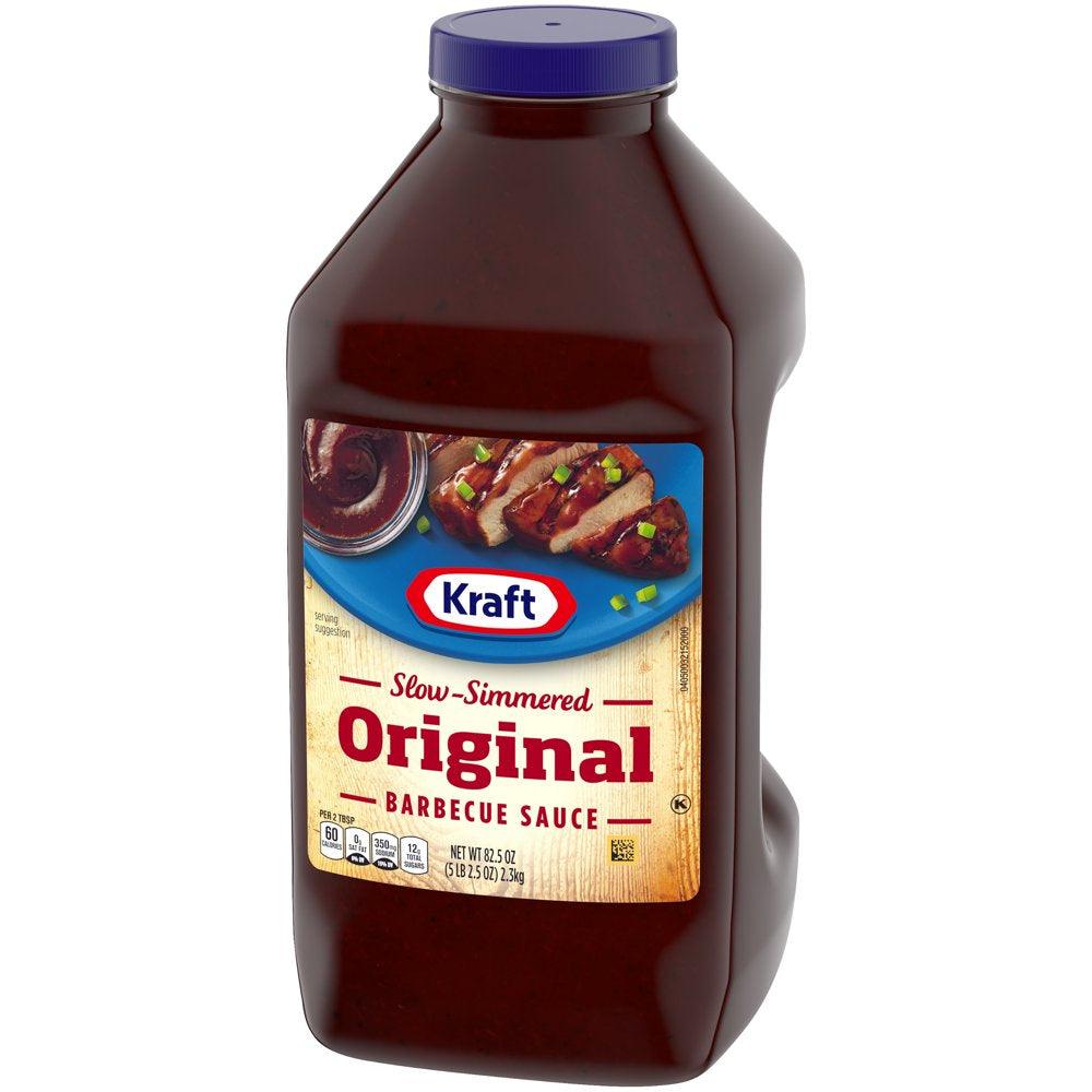 Kraft Original Slow-Simmered Barbecue BBQ Sauce, 82.5 Oz Bottle