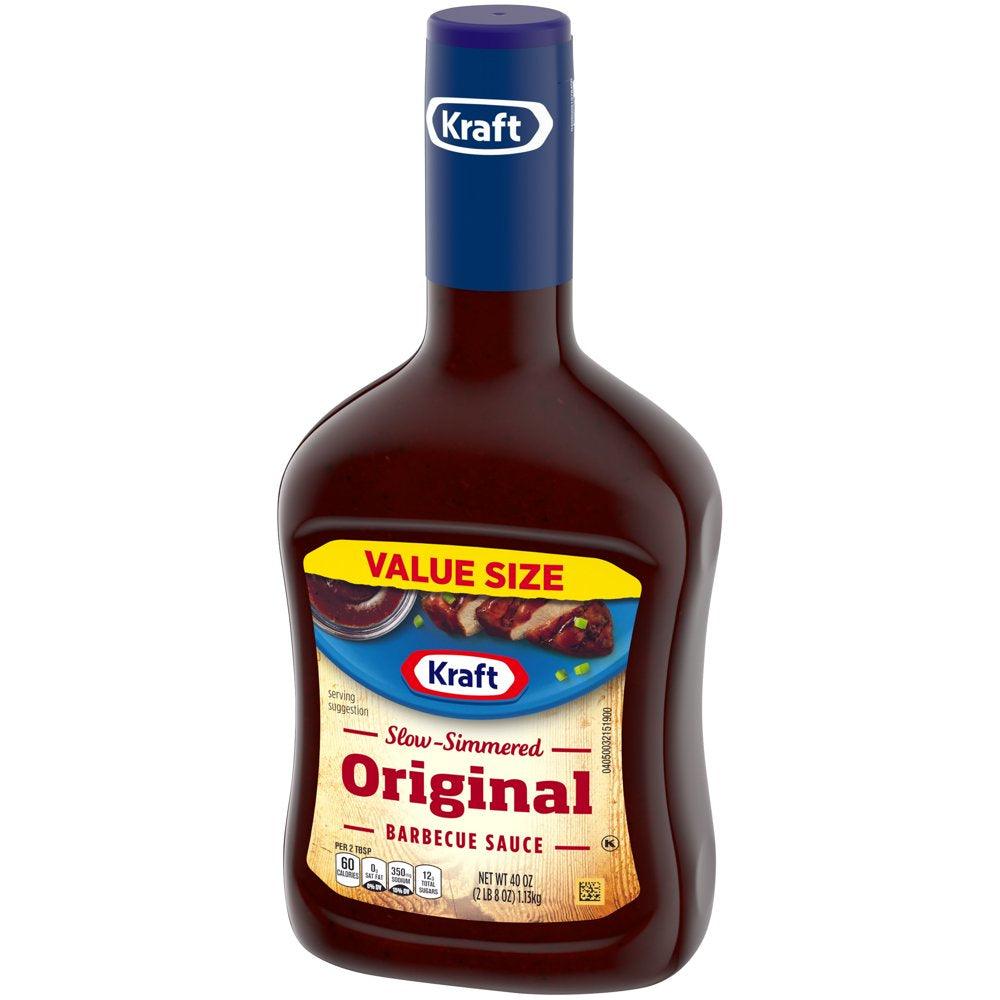 Kraft Original Slow-Simmered Barbecue BBQ Sauce Value Size, 40 Oz Bottle