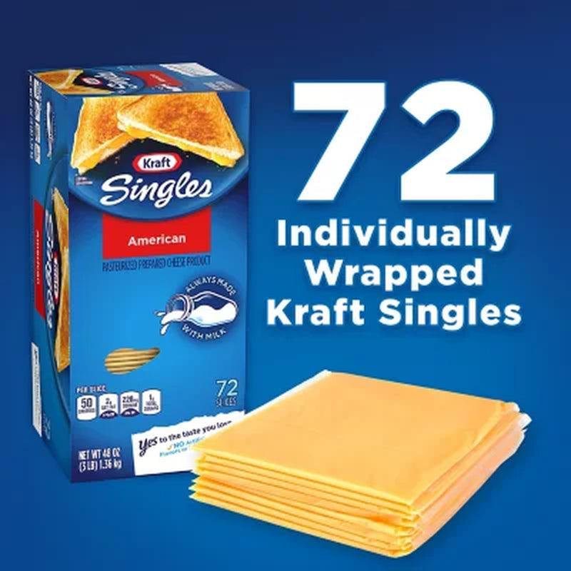 Kraft Singles American Cheese Slices (3 Lbs., 72 Ct.)