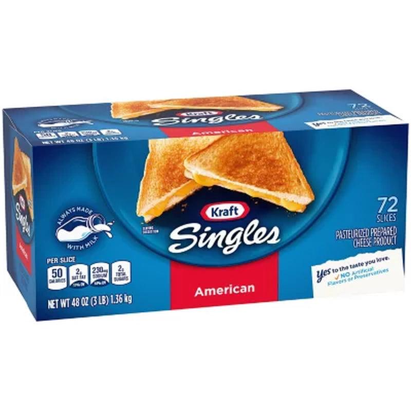 Kraft Singles American Cheese Slices (3 Lbs., 72 Ct.)