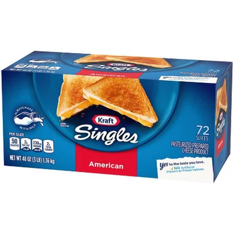 Kraft Singles American Cheese Slices (3 Lbs., 72 Ct.)