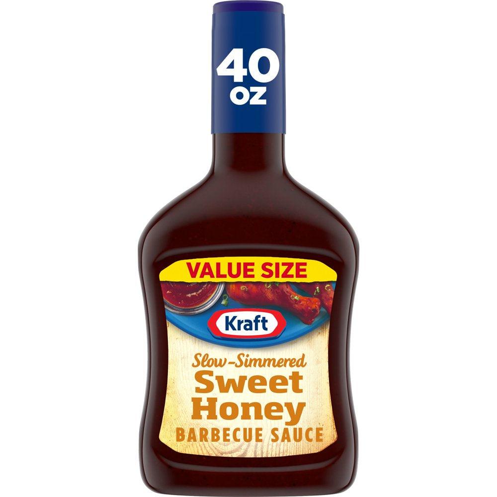 Kraft Sweet Honey Slow-Simmered Barbecue BBQ Sauce Value Size, 40 Oz Bottle