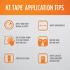 KT Tape Original Cotton Precut Kinesiology Tape, Choose Your Color (20 Ct.)