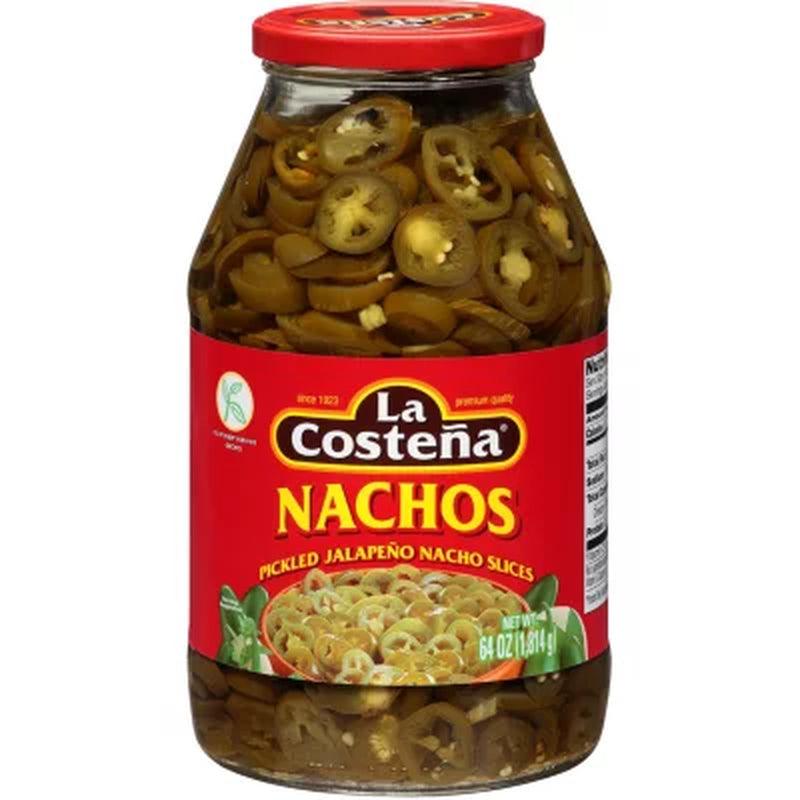 La Costeña Pickled Jalapeño Nacho Slices (64 Oz.)