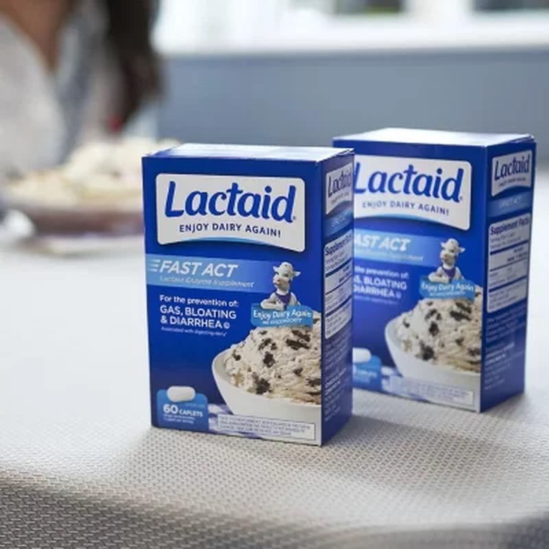 Lactaid Fast Act Lactose Intolerance Caplets (120 Ct.)