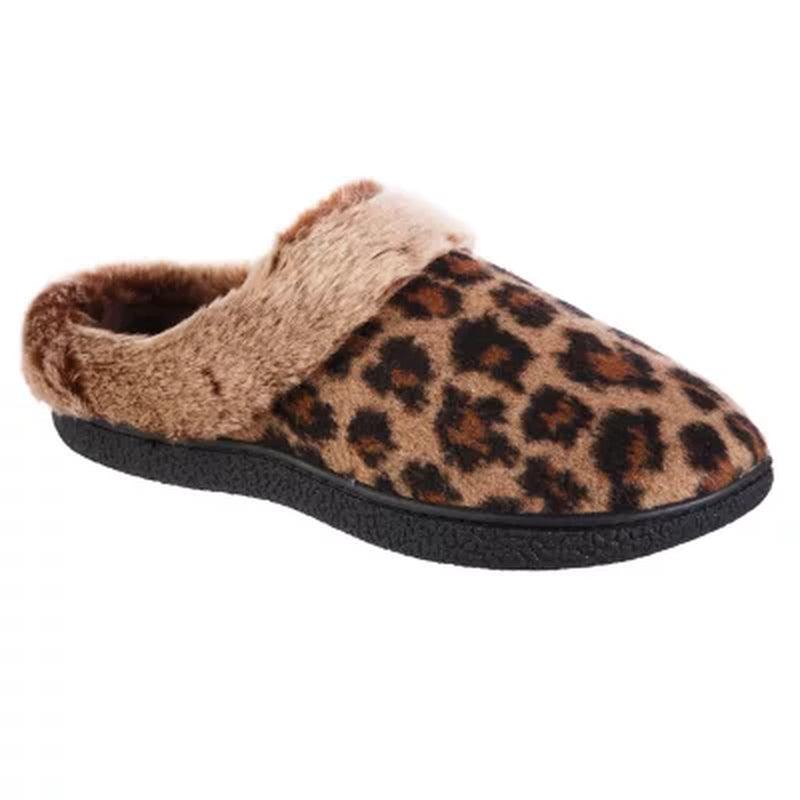 Ladies Isotoner Memory Foam Hoodback Comfort Slippers