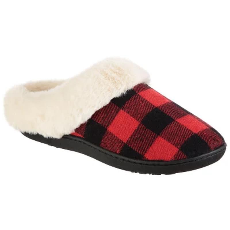 Ladies Isotoner Memory Foam Hoodback Comfort Slippers