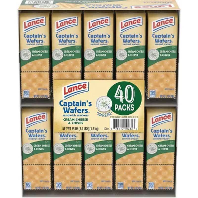 Lance Captain'S Wafers, Cream Cheese and Chives (40 Pk.)