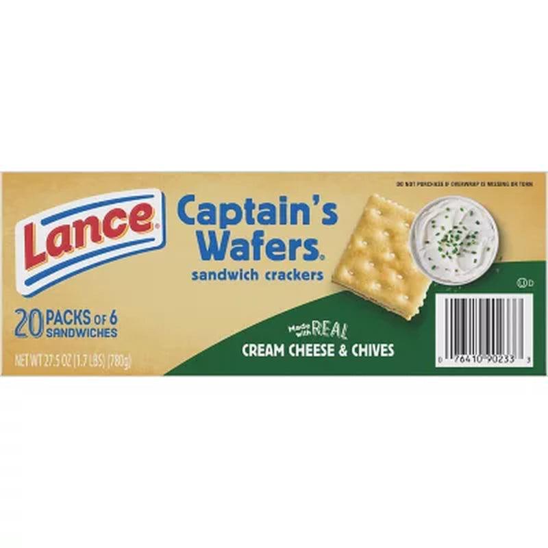 Lance Captain'S Wafers, Cream Cheese and Chives (40 Pk.)