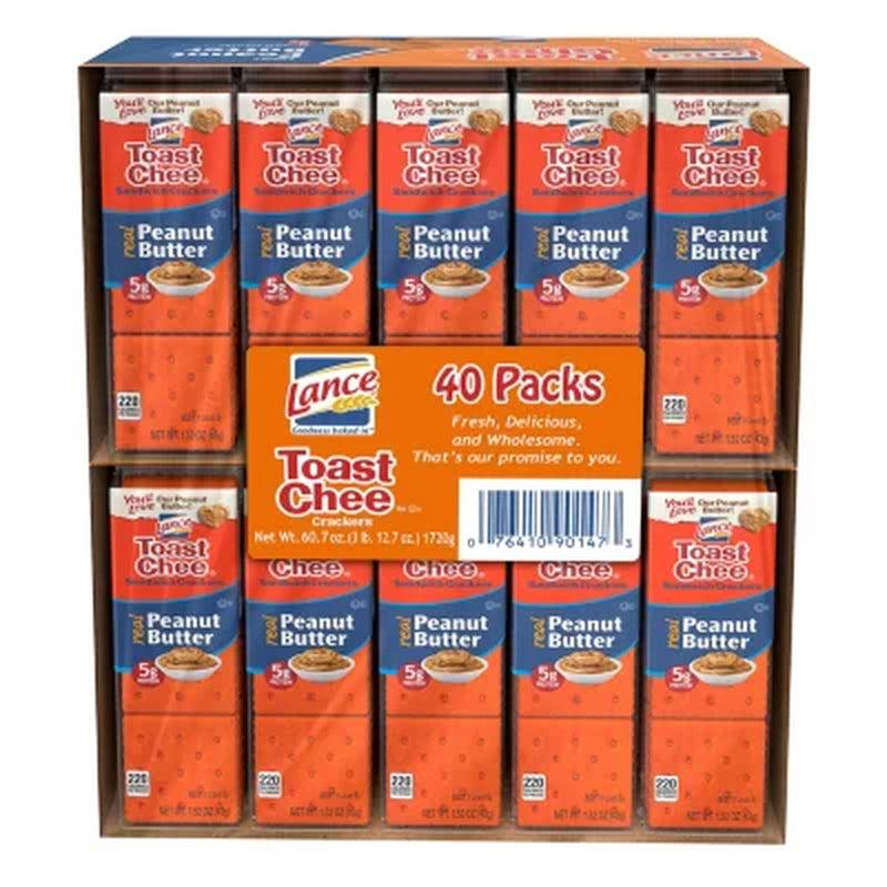 Lance Toastchee Peanut Butter Crackers (1.52 Oz., 40 Ct.)