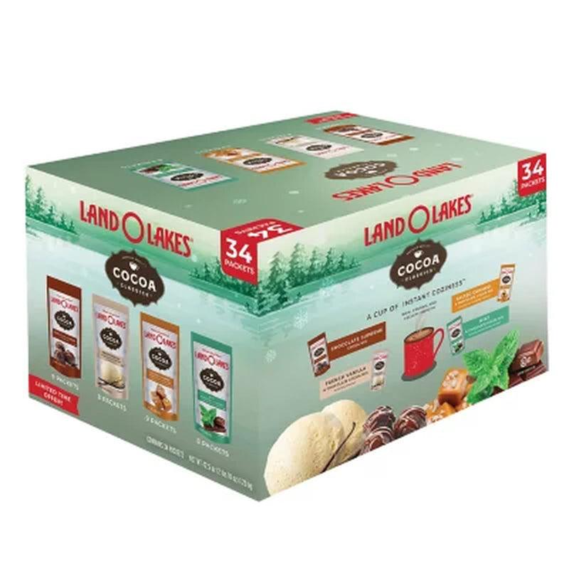 Land O'Lakes Cocoa Classics Hot Cocoa Mix, Variety Pack (34 Pk.)