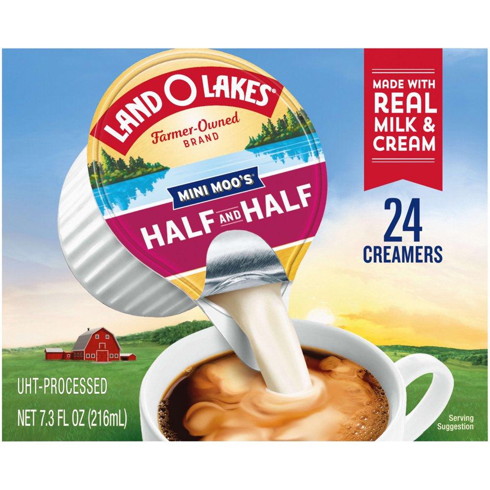 Land O Lakes Mini Moo’S Half and Half Creamer Singles, 24 Count