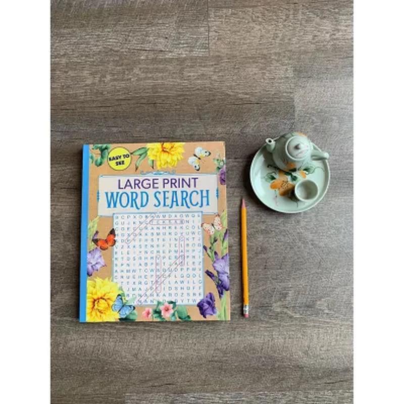 Large Print Floral Word Search