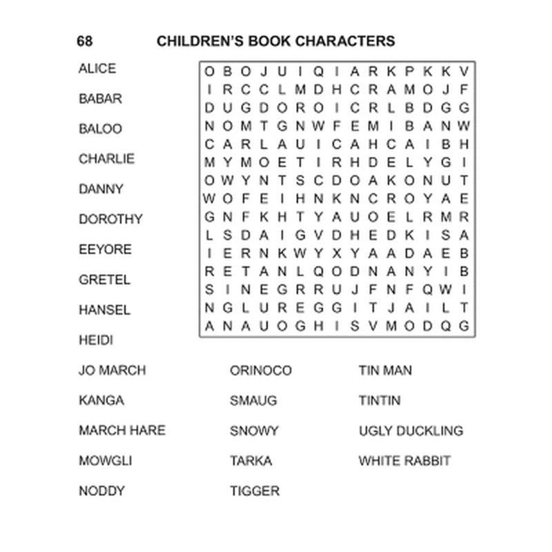 Large Print Floral Word Search