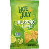 Late July Snacks Jalapeno Lime Tortilla Chips, 7.8 OZ Bag