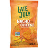 Late July Snacks Nacho Cheese Tortilla Chips, 7.8 Oz Bag