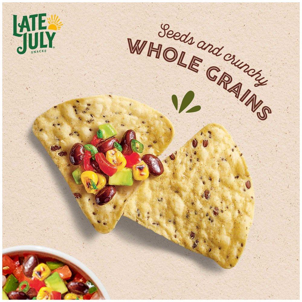 Late July Snacks, Organic Mild Green Mojo Tortilla Chips, 7.5-Oz. Bag