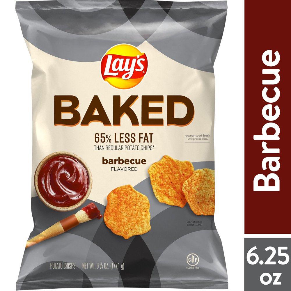 Lay'S Baked Barbecue Potato Crisps, 6.25 Oz Bag