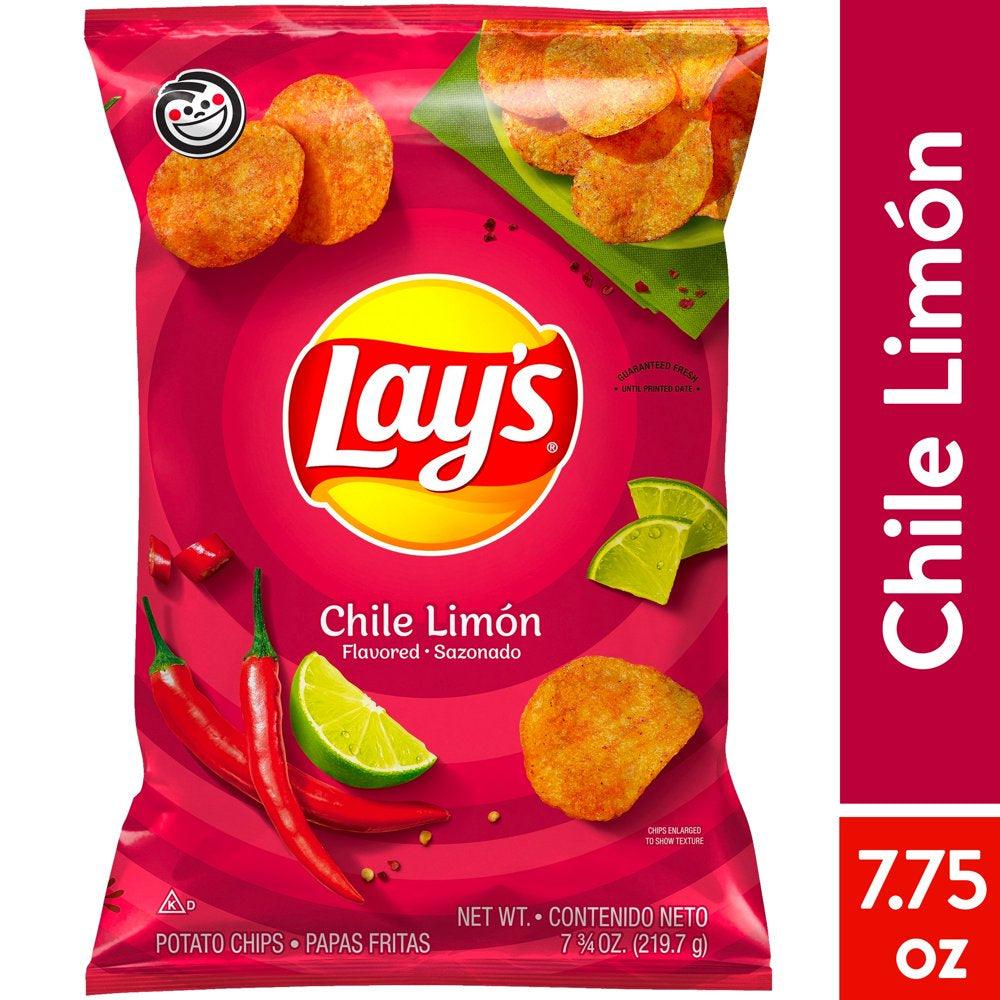 Lay'S Chile Limón Flavored Potato Chips, 7.75 Oz Bag